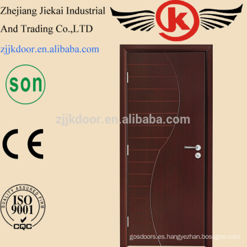 JK-HW9104 Diseños de madera de una puerta principal, colores de la pintura Puertas de madera